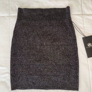 Rock & Republic Black Shimmer Mini Skirt